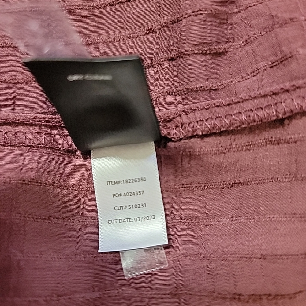 Torrid Women's Purple V-Neck W/ Tie Accent Long Sleeve Top, 3 - Picture 9 of 9